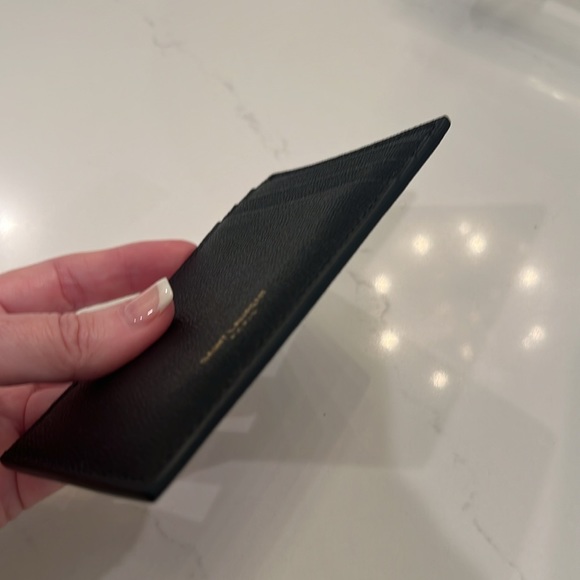 Ysl Saint Laurent Uptown Leather Card Holder Case Wallet insert Pristine - Picture 7 of 9
